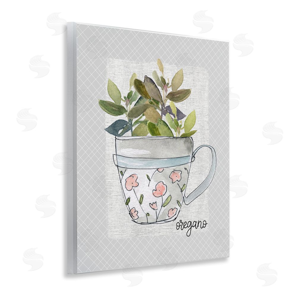 Livi Finn Oregano Herb Mug Wooden Wall Plaque Art Print
