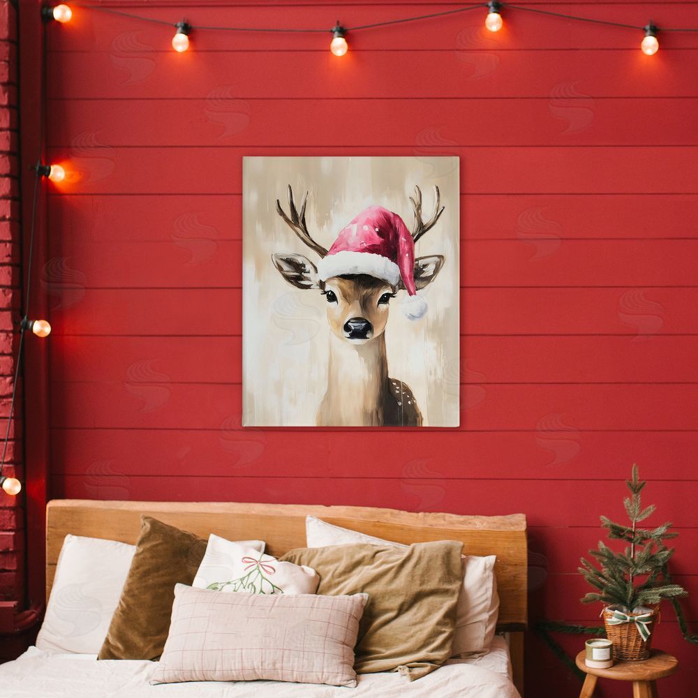 Arlington Prints Baby Christmas Deer Canvas Art on Wall