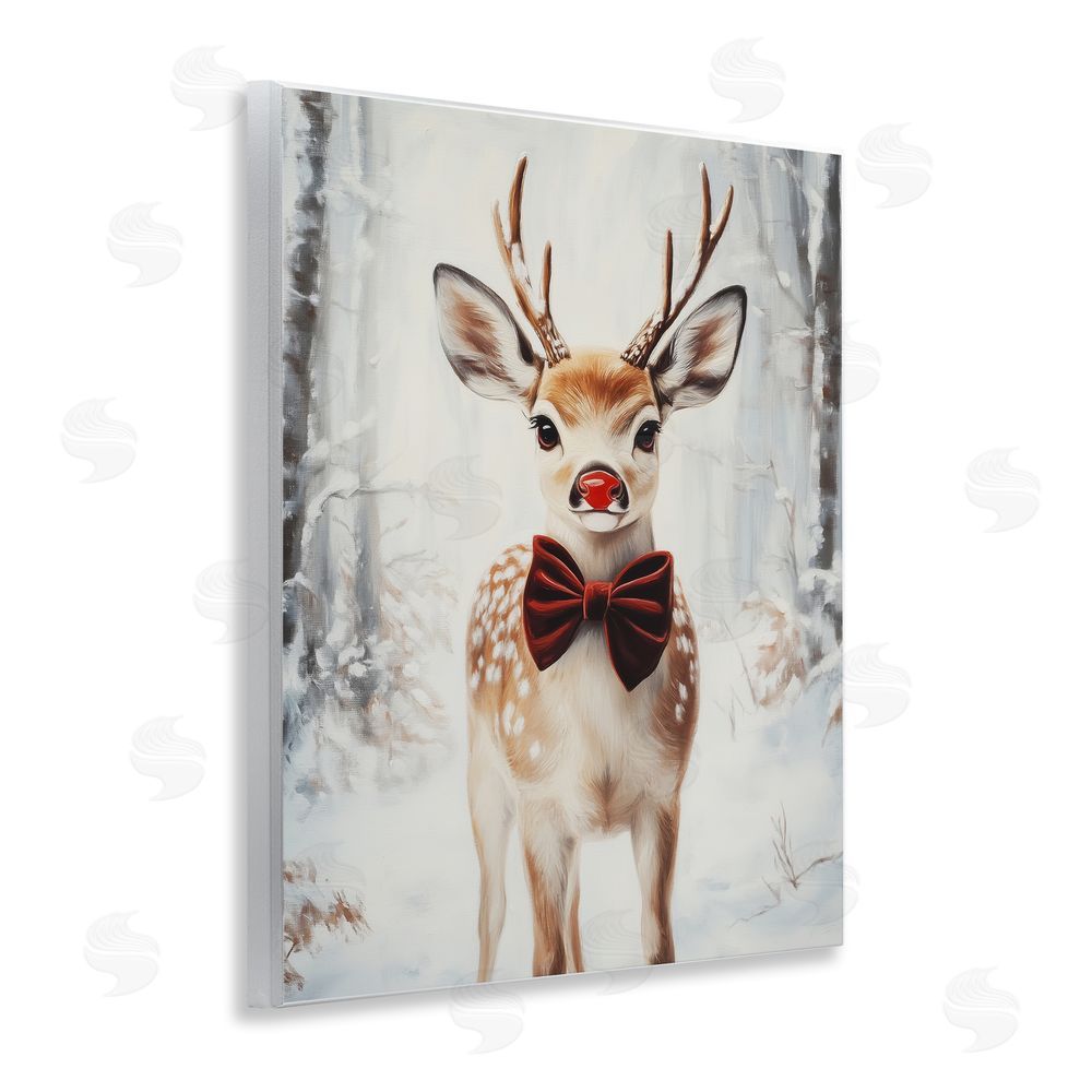 Arlington Prints Baby Reindeer with Red Nose Wall Plaque Art Print