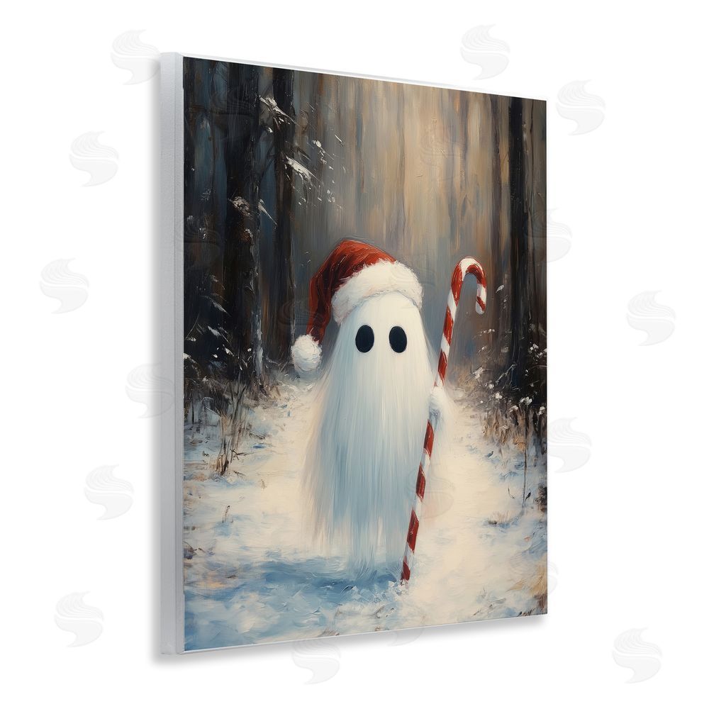 Arlington Prints Candy Cane Forest Ghost Wall Plaque Art Print