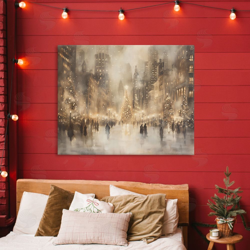 Arlington Prints Christmas In New York Canvas Art on Wall