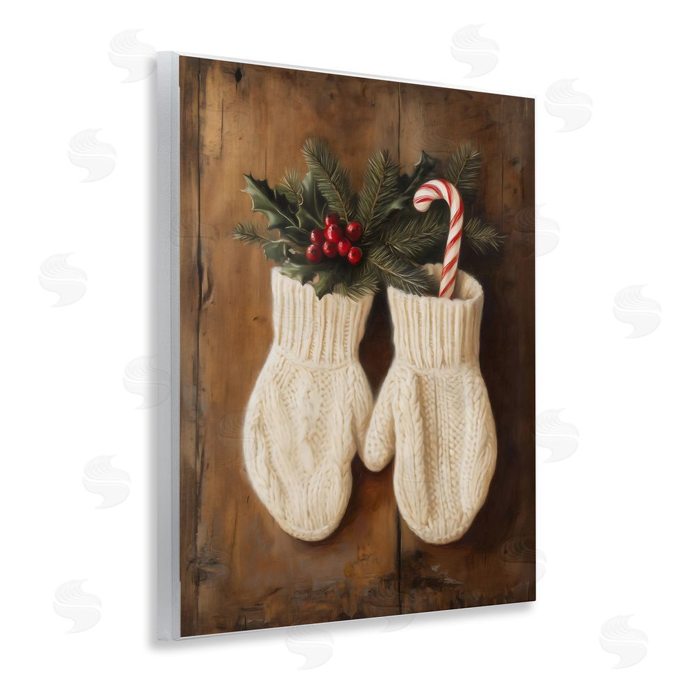 Arlington Prints Warm Woolen Mittens Wall Plaque Art Print