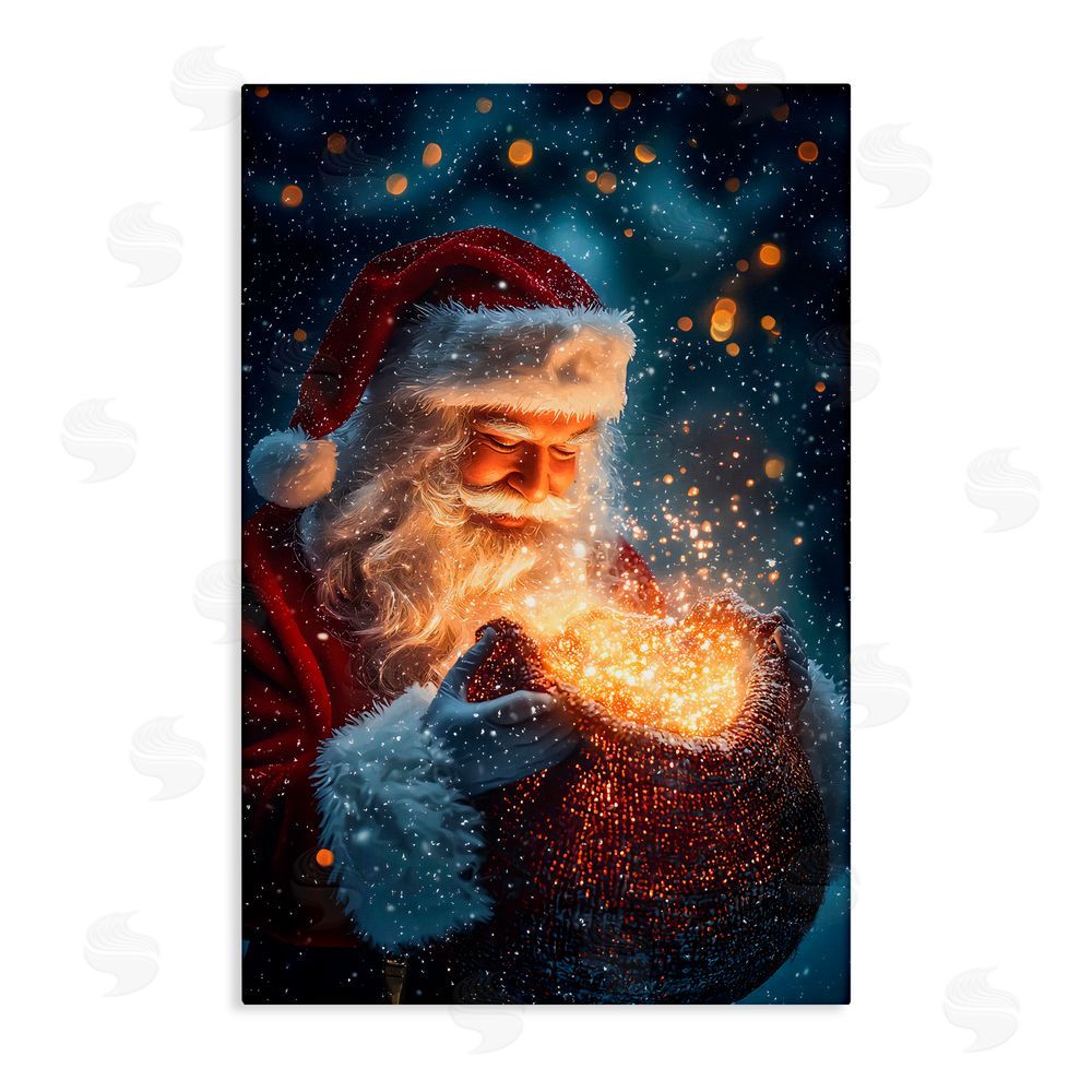 Franklyn Gregory Santa's Bag of Magic Canvas Wall Art Print