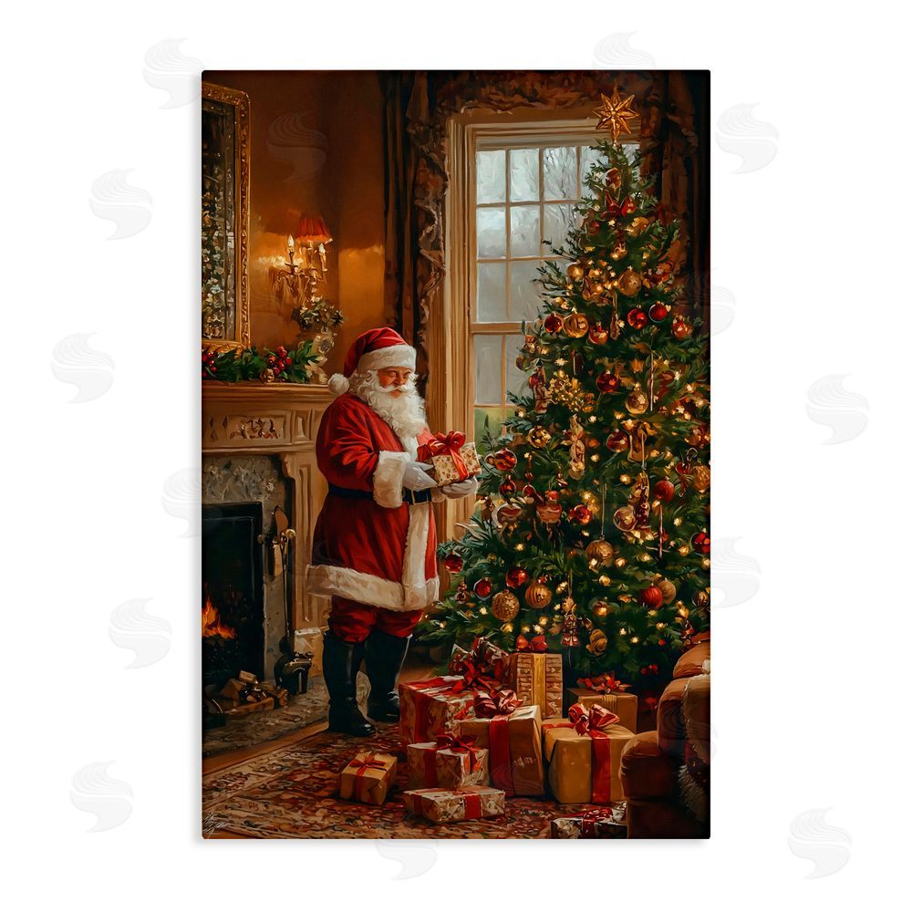 Franklyn Gregory All Decorated Santa's Tree Canvas Wall Art Print