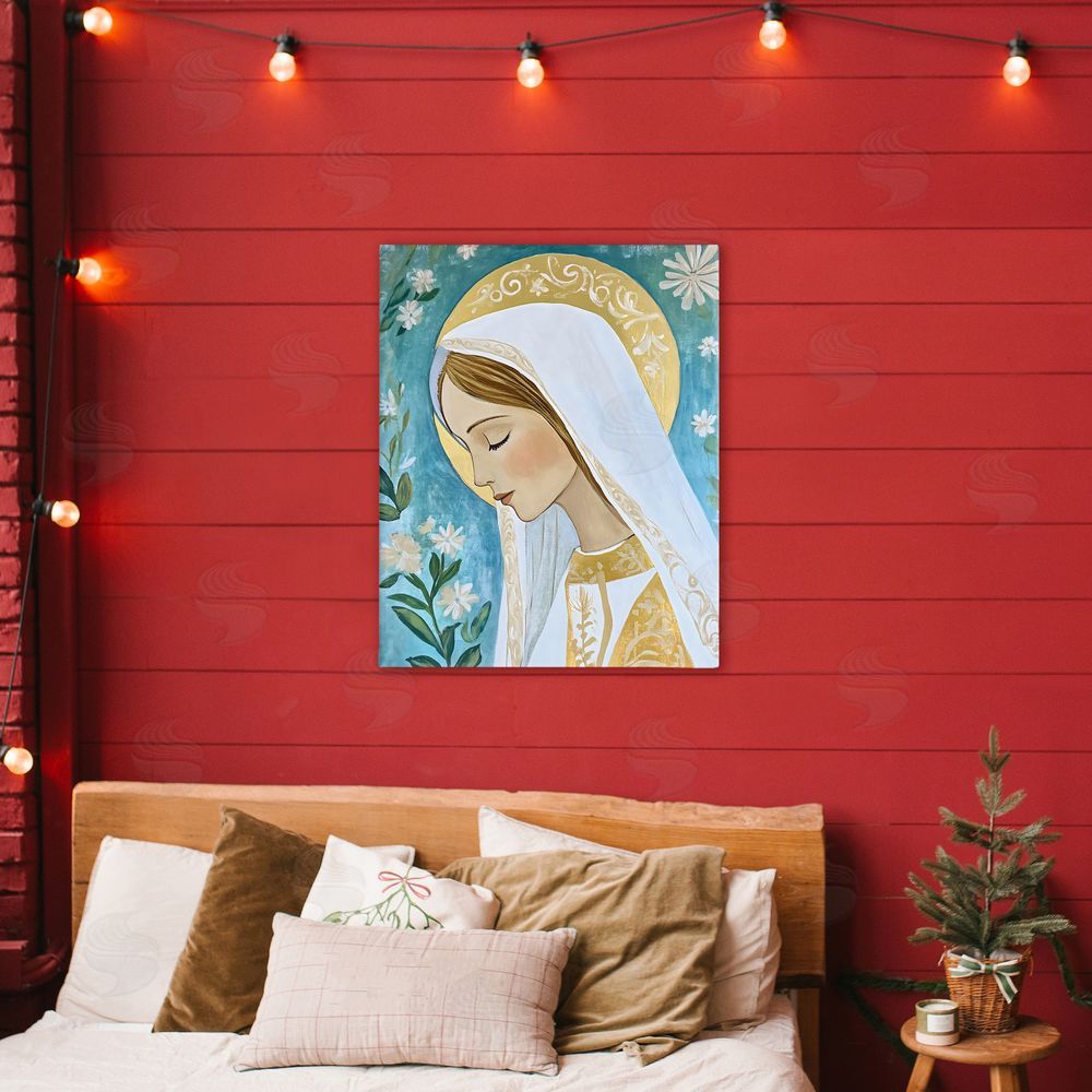 Franklyn Gregory Blessed Mary Portrait Canvas Art on Wall