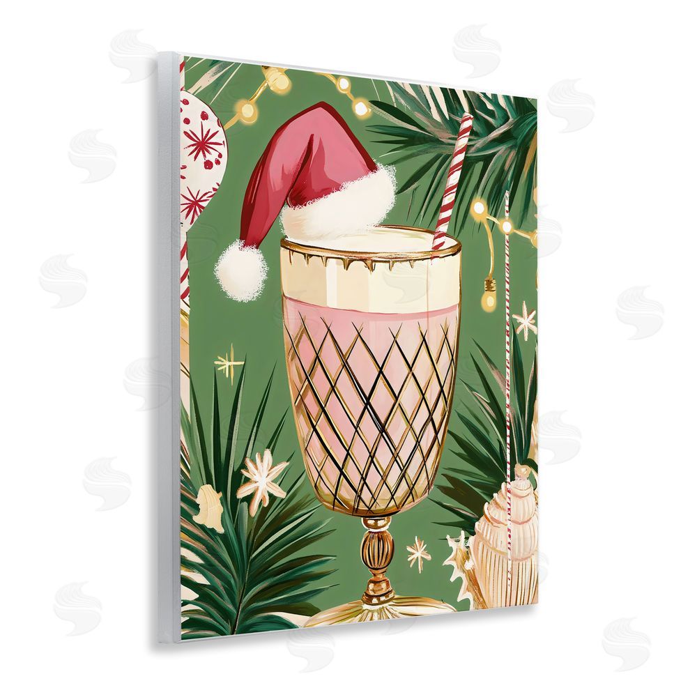 Franklyn Gregory Festive Christmas Cocktail Wall Plaque Art Print