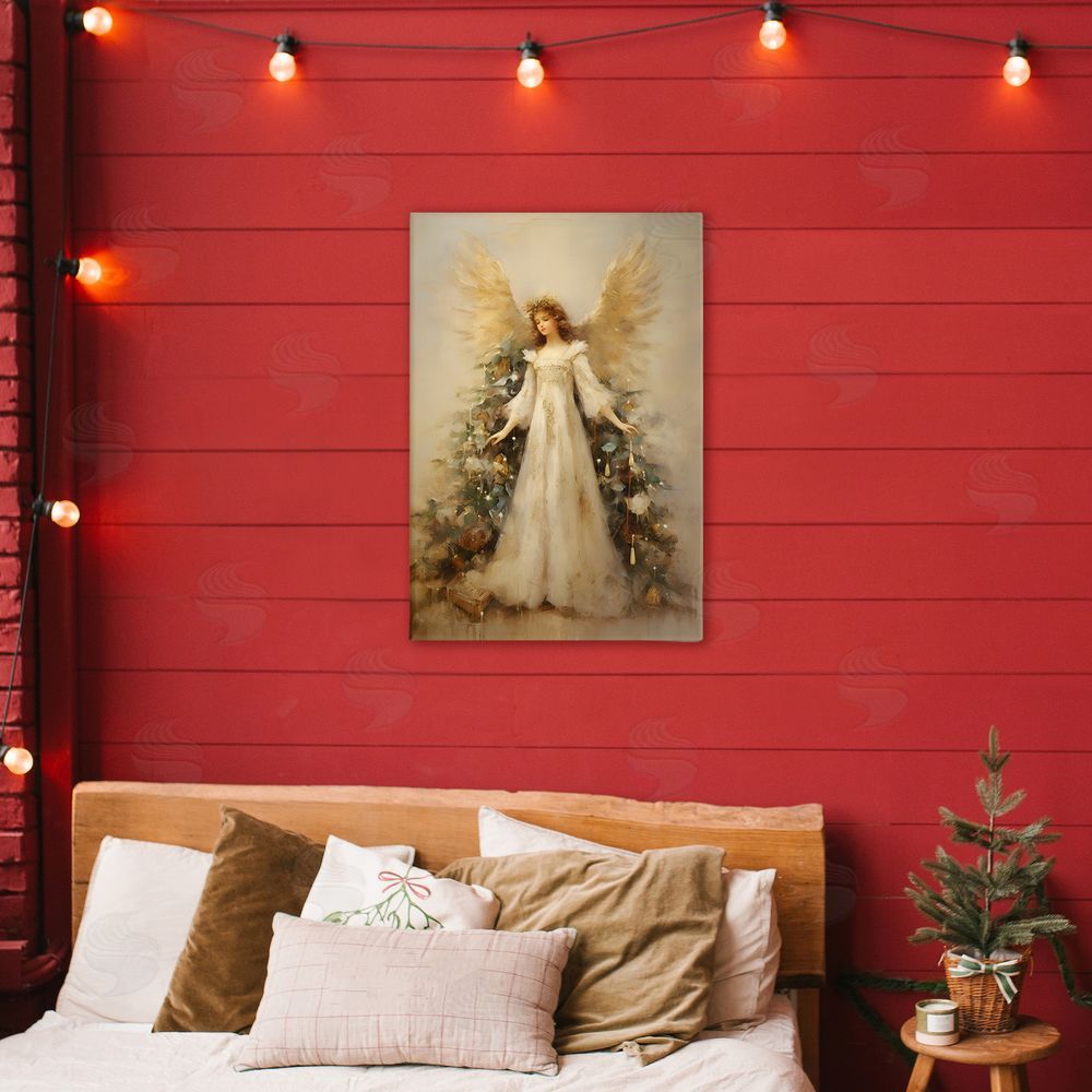 Petal Prints Design Ethereal Holiday Angel Canvas Art on Wall