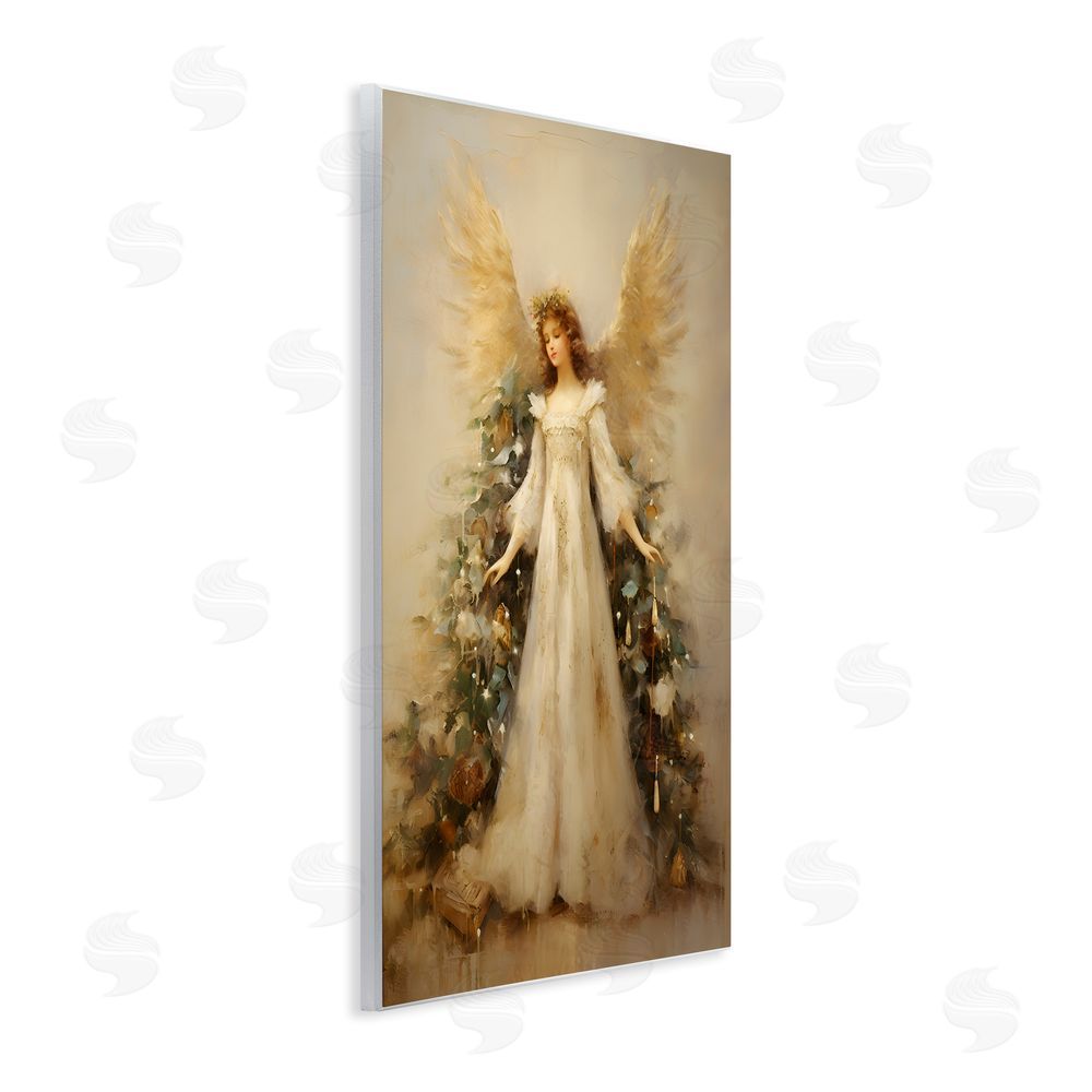 Petal Prints Design Ethereal Holiday Angel Wall Plaque Art Print