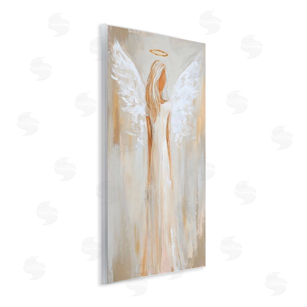 Petal Prints Design Guardian Angel Portrait Wall Plaque Art Print