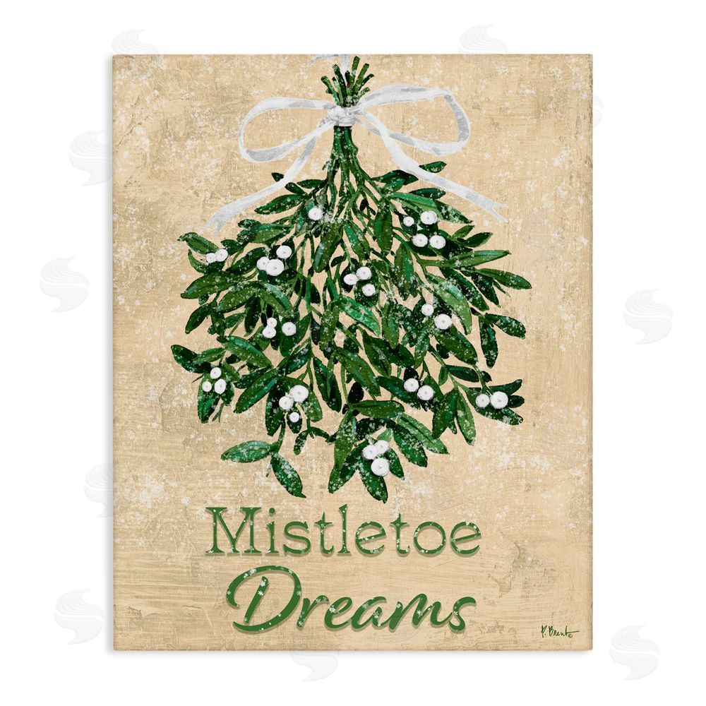 Paul Brent Mistletoe Dreams Rustic Canvas Wall Art Print