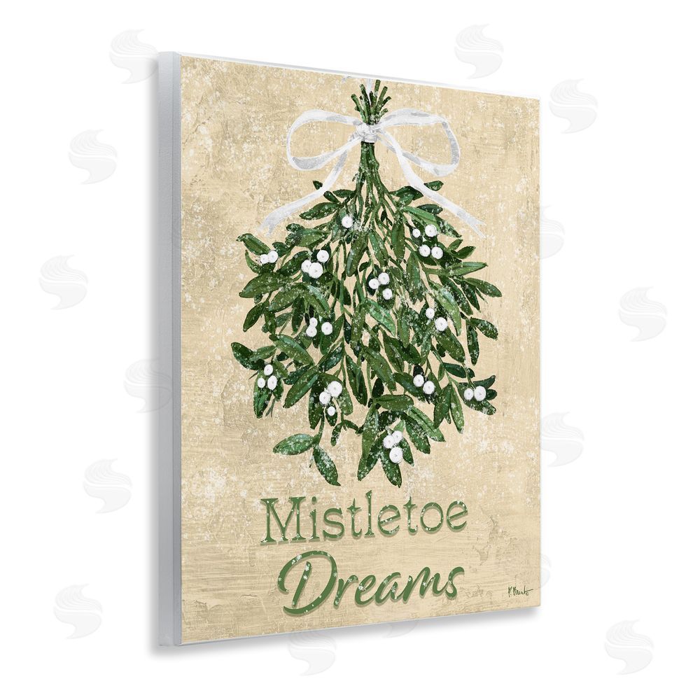 Paul Brent Mistletoe Dreams Rustic Wall Plaque Art Print