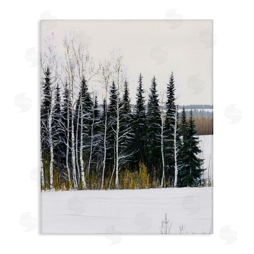 Arlington Prints Winter Landscape Grove Canvas Wall Art Print