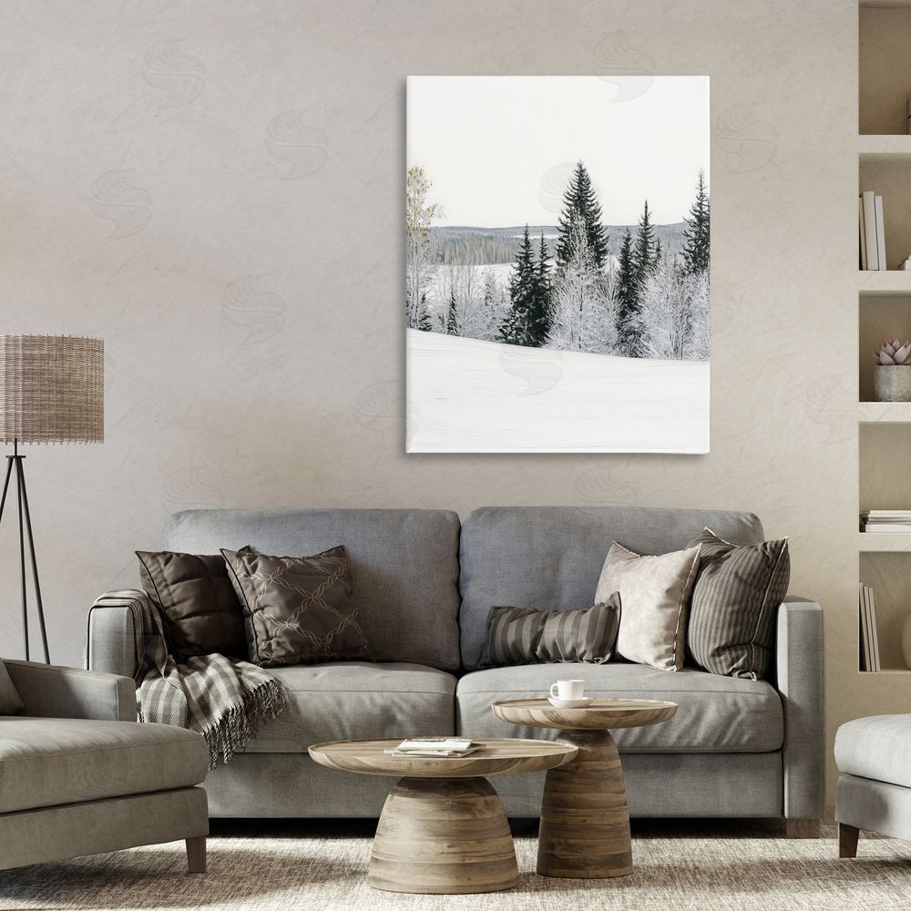 Arlington Prints Snowy Overlook Winter Landscape Canvas Art on Wall