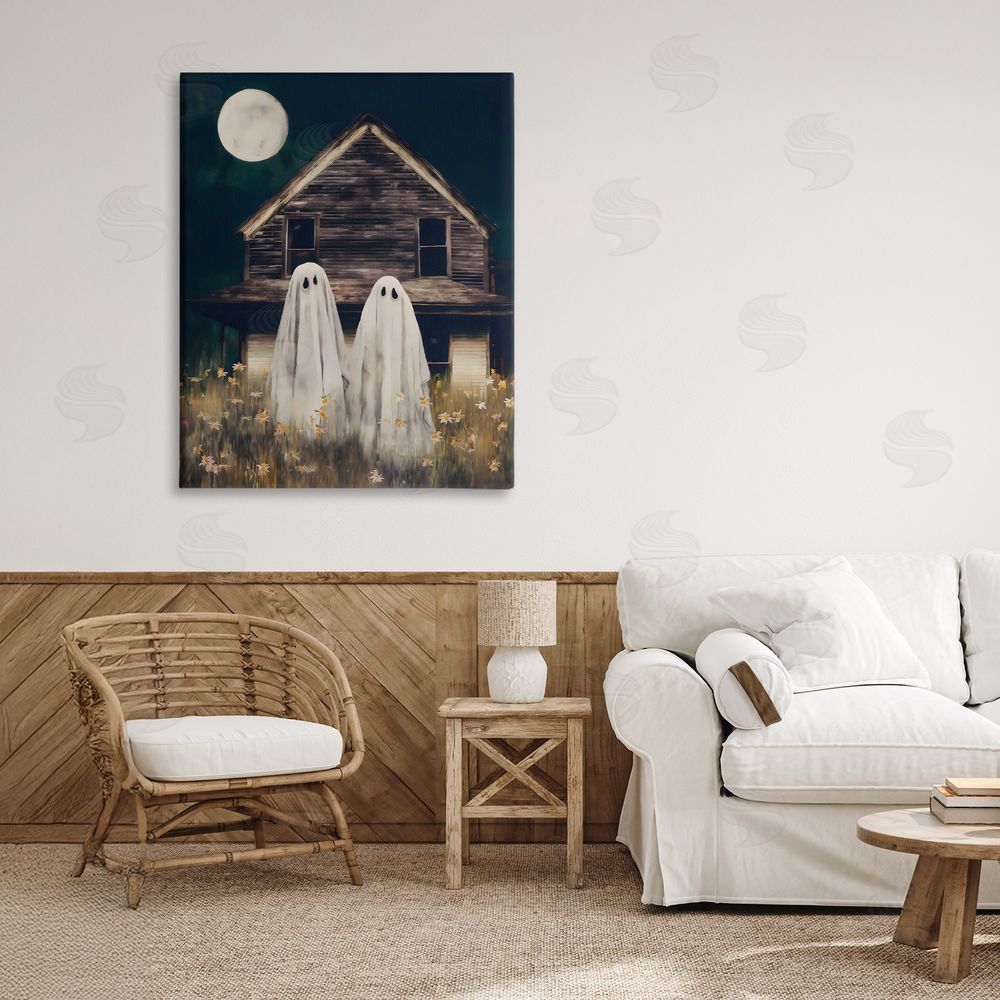 Arlington Prints Ghost And Haunted House Canvas Art on Wall