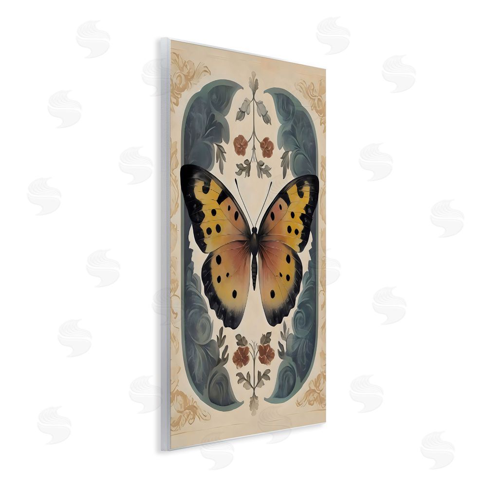 Arlington Prints Vintage Farmhouse Butterfly Symmetry Wall Plaque Art Print