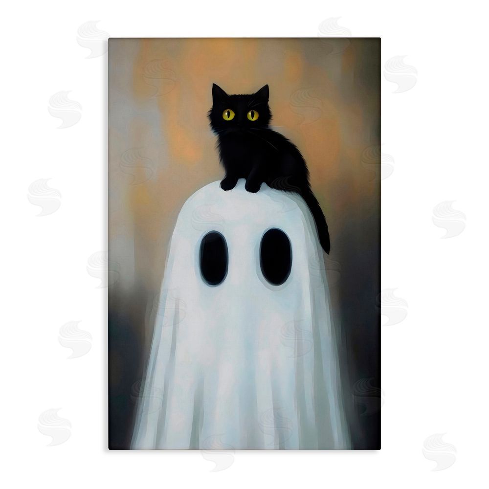 Arlington Prints Ghost And Kitten Perched Canvas Wall Art Print