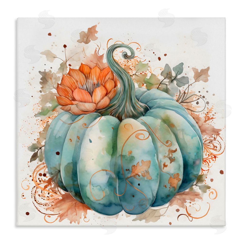 Creative Studio Boho Pumpkin & Blossom Canvas Wall Art Print