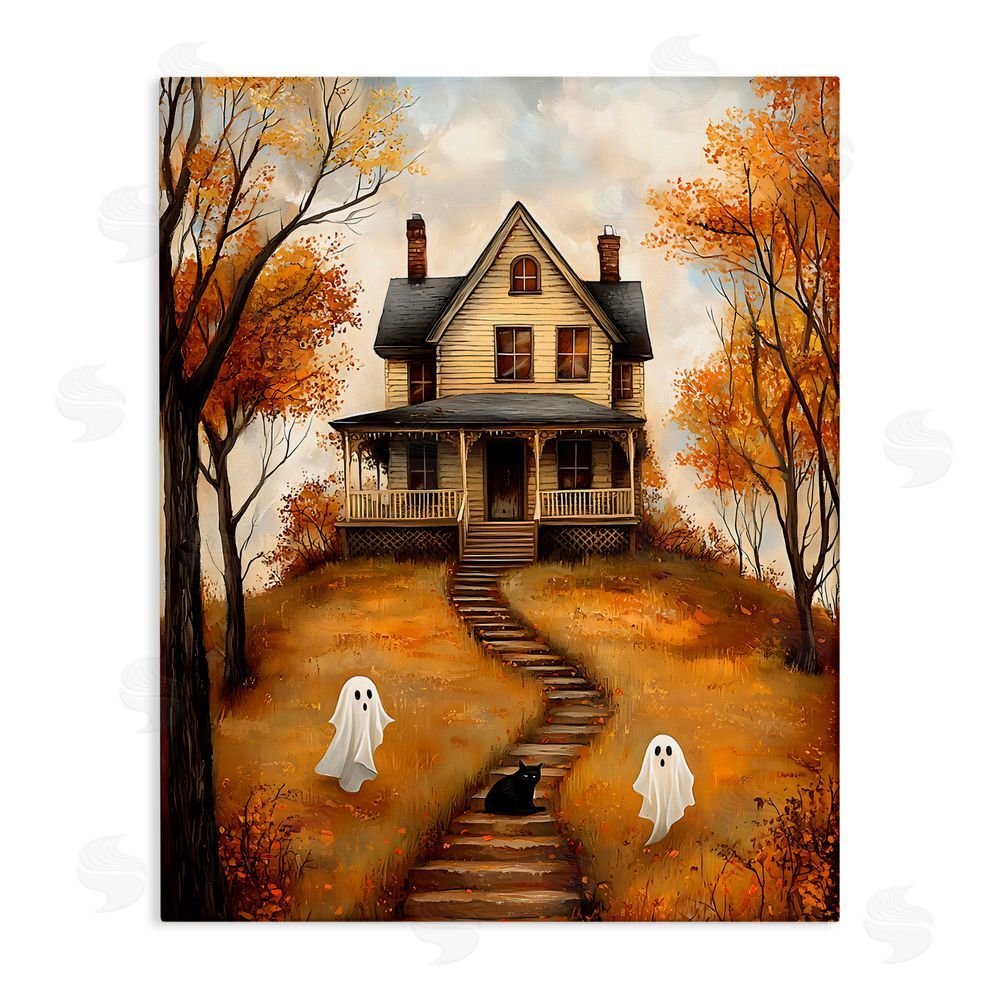 Creative Studio Cozy Halloween House Canvas Wall Art Print