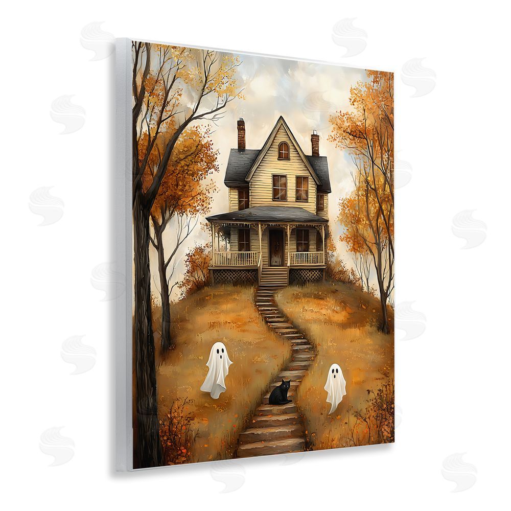 Creative Studio Cozy Halloween House Wall Plaque Art Print