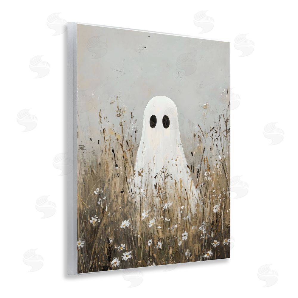 Creative Studio Ghost In Field of Wildflowers Wall Plaque Art Print