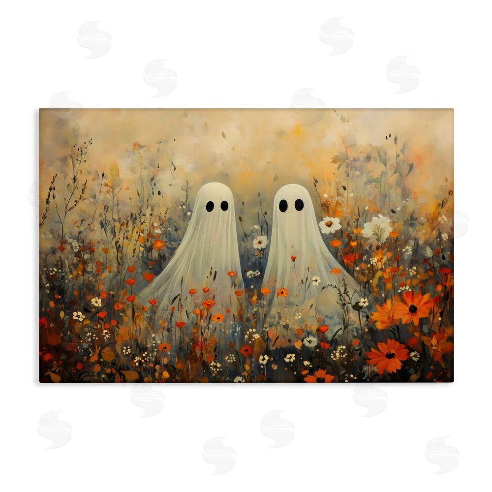 Creative Studio Ghost In Autumnal Meadow Canvas Wall Art Print