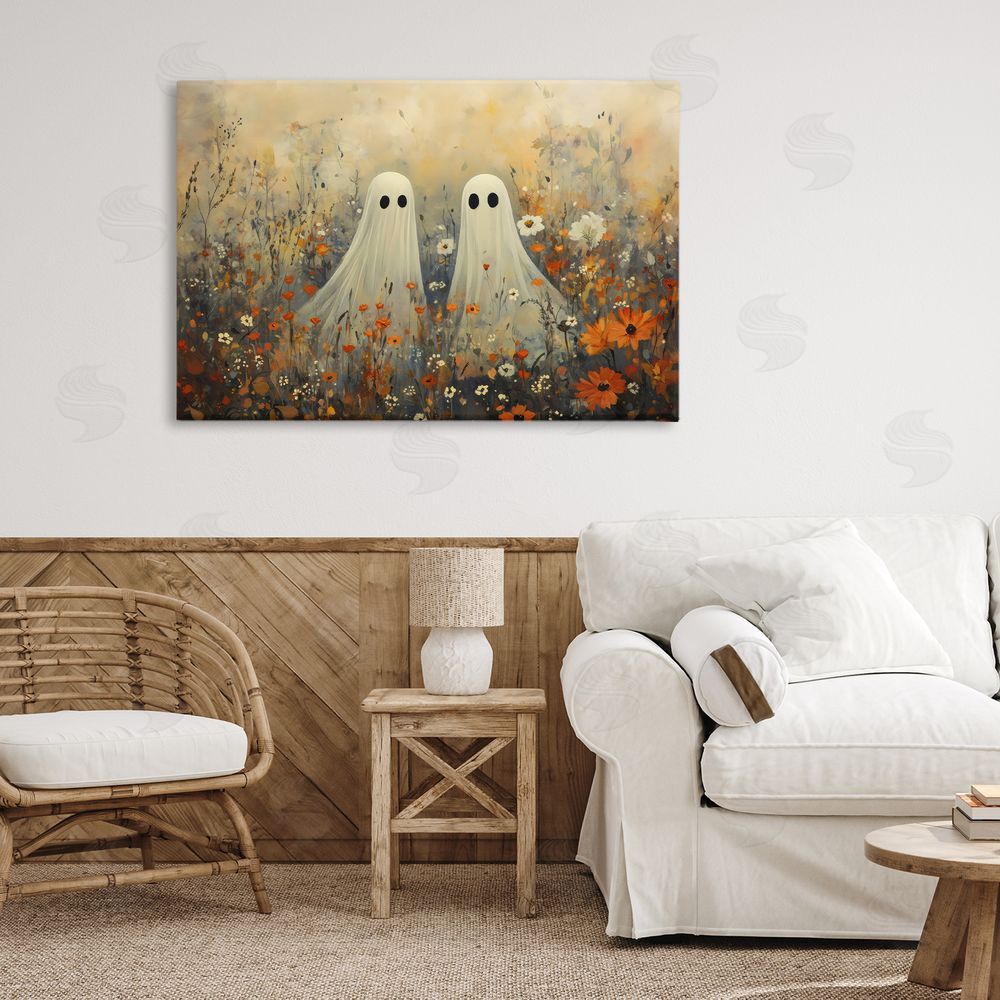 Creative Studio Ghost In Autumnal Meadow Canvas Art on Wall