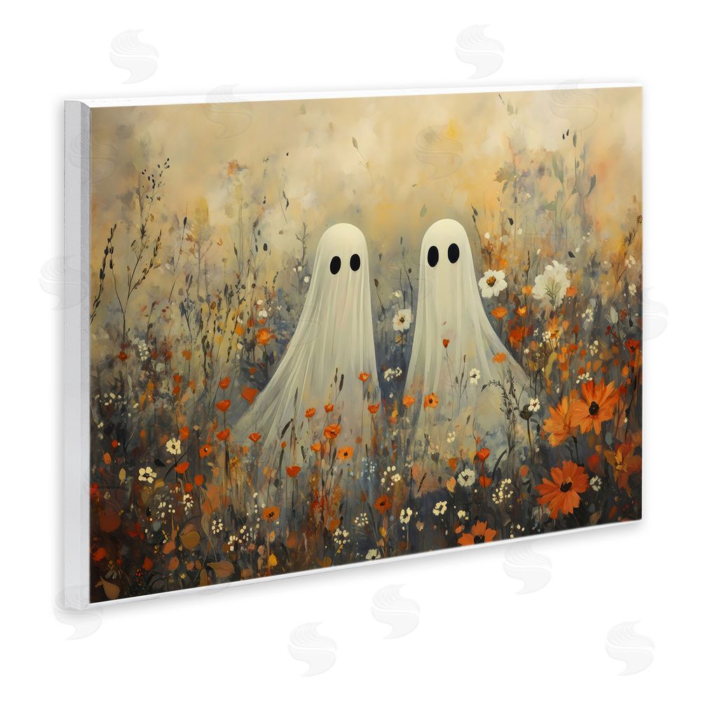 Creative Studio Ghost In Autumnal Meadow Wall Plaque Art Print