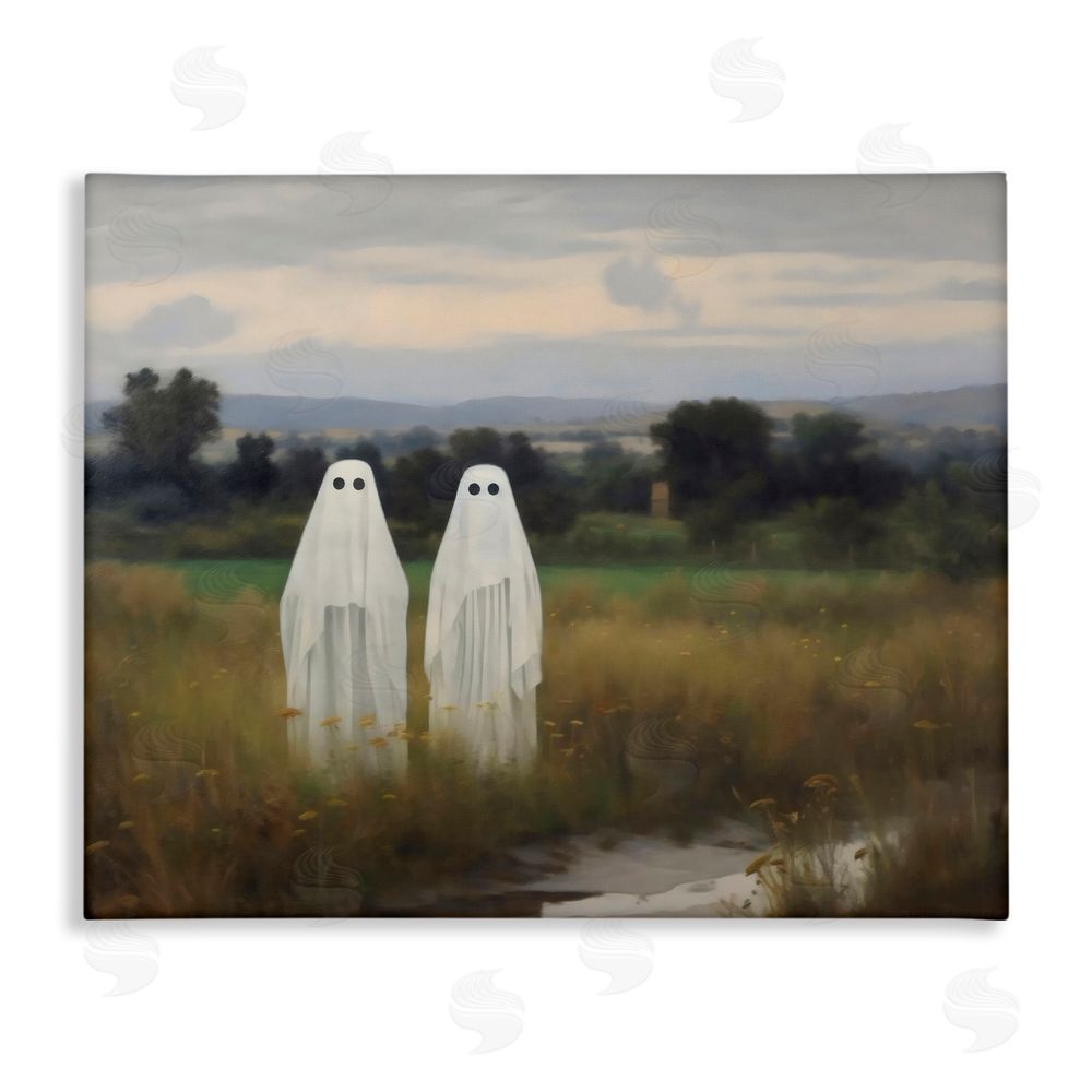 LSR Design Studio Ghost Duo in Field Canvas Wall Art Print