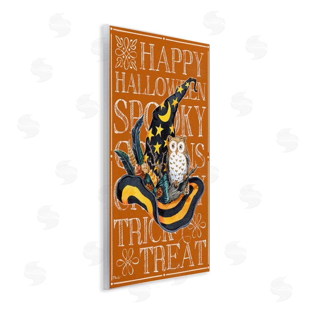 Paul Brent Witchy Hat & Owl Phrases Wall Plaque Art Print
