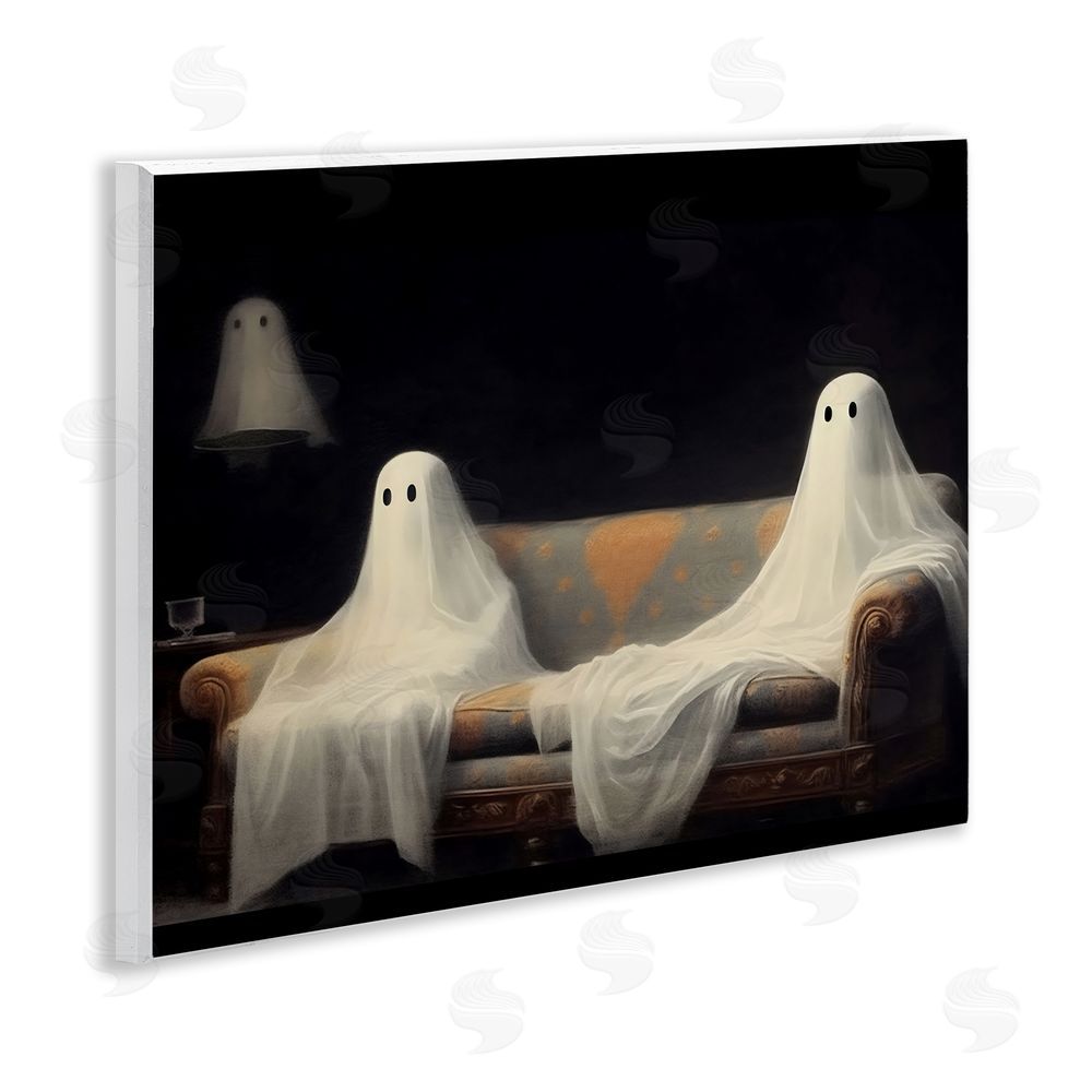 LSR Design Studio Spooky Couch Ghosts Wall Plaque Art Print