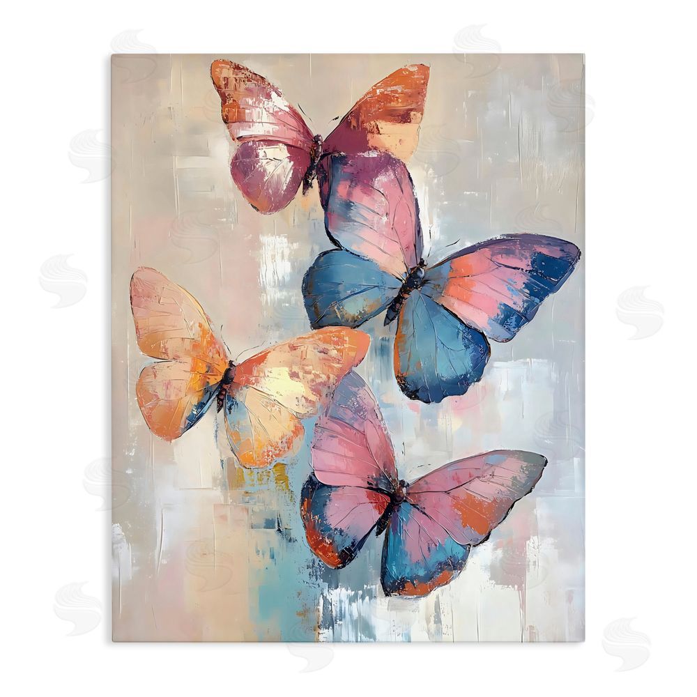 Creative Studio Butterfly Beauty Abstraction Stretched Canvas Wall Art Print