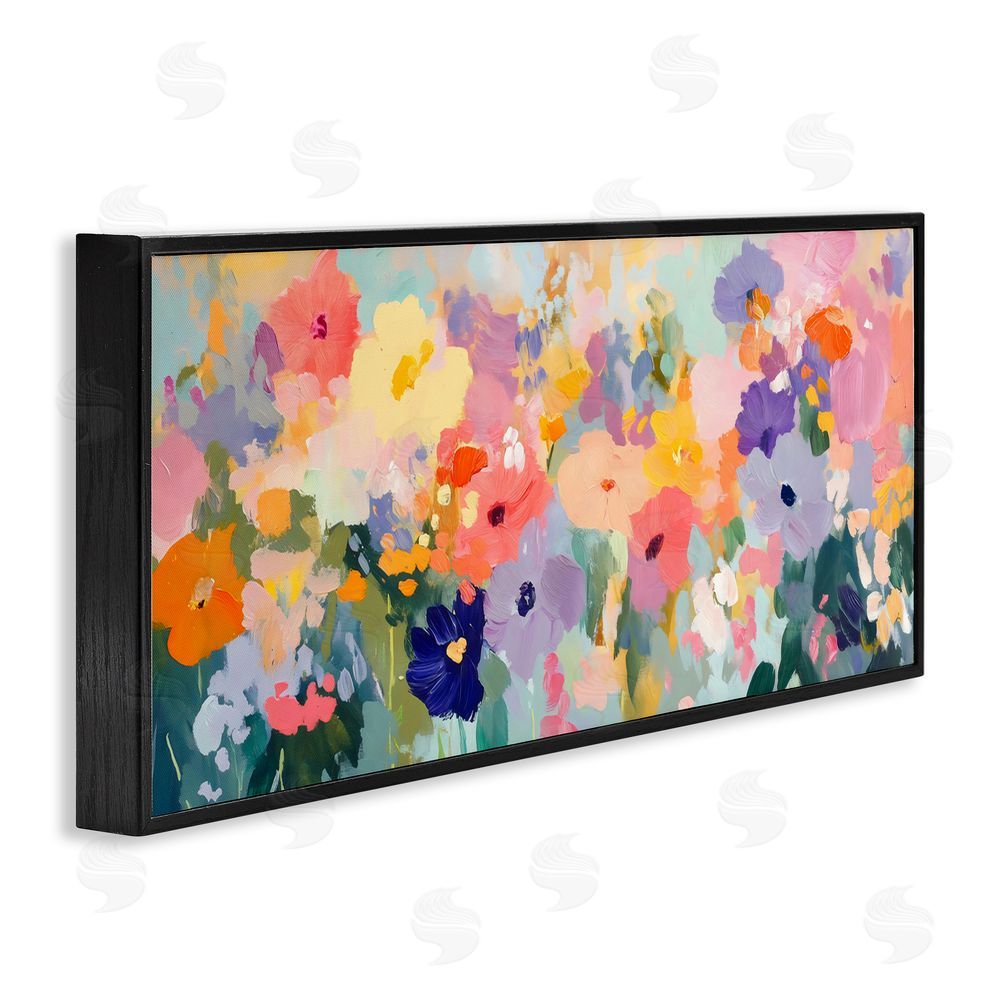 Creative Studio Colorful Garden Variations Black Framed Giclee Wall Art Print