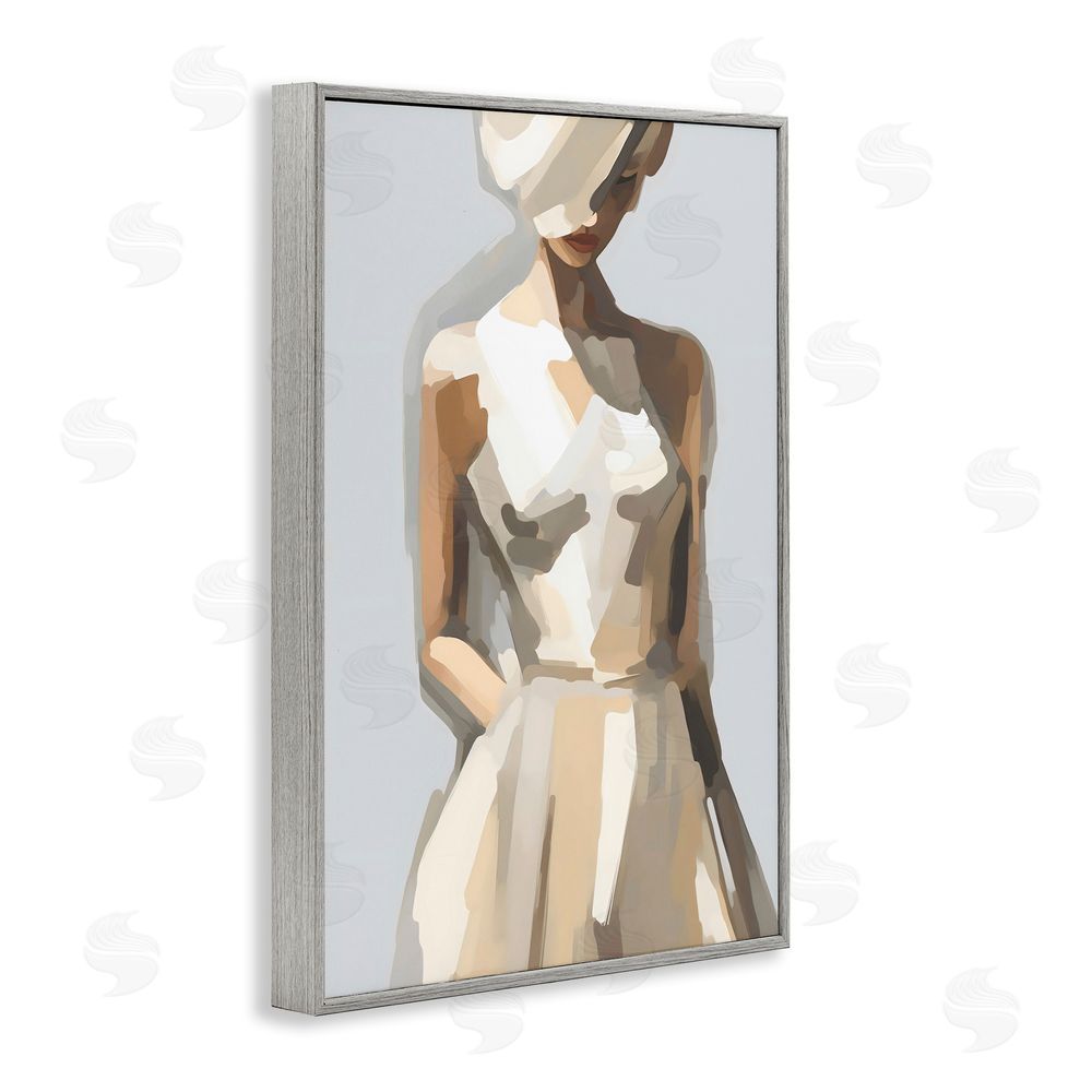 Creative Studio Sophistication of the Muse Gray Framed Giclee Wall Art Print