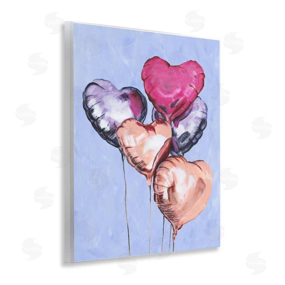 Michael Willett Vibrant Heart Balloons Wall Plaque Art Print
