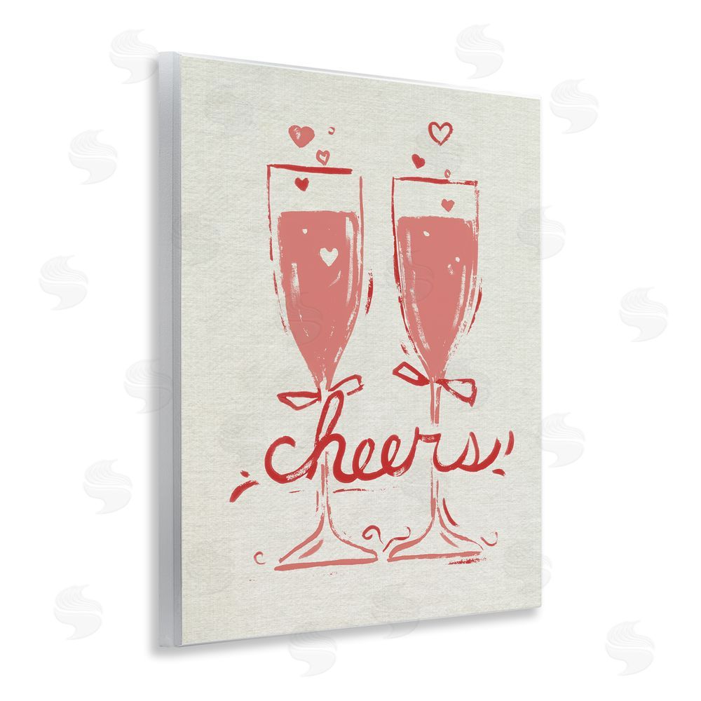 June Erica Vess Romantic Cheers To Love Wall Plaque Art Print