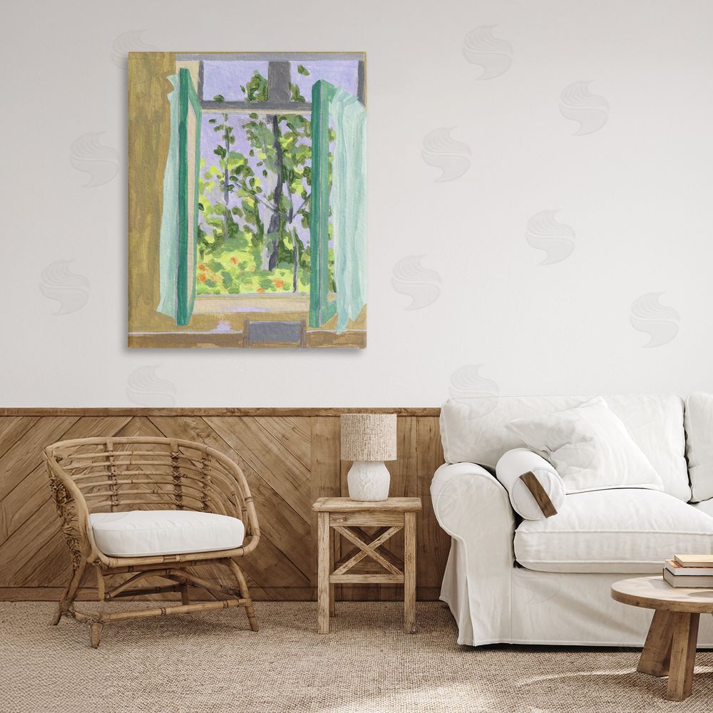 Melissa Wang A Seat For Spring Stretched Canvas Wall Art Print in Room