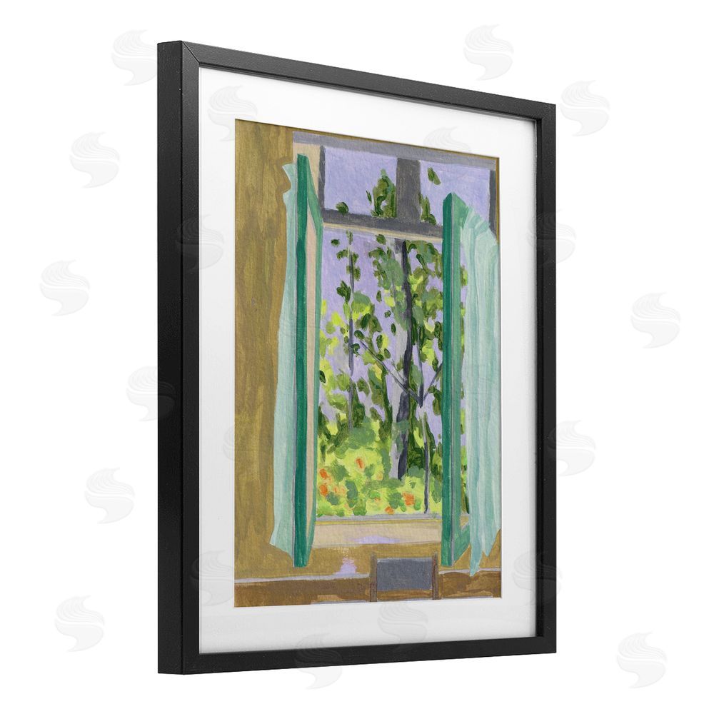 Melissa Wang A Seat For Spring Black Framed Print Under Glass Wall Art