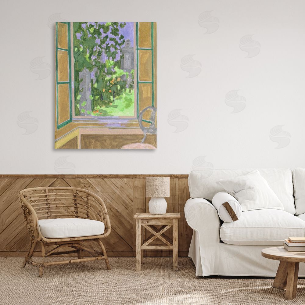 Melissa Wang Seat For Spring Expression Stretched Canvas Wall Art Print in Room