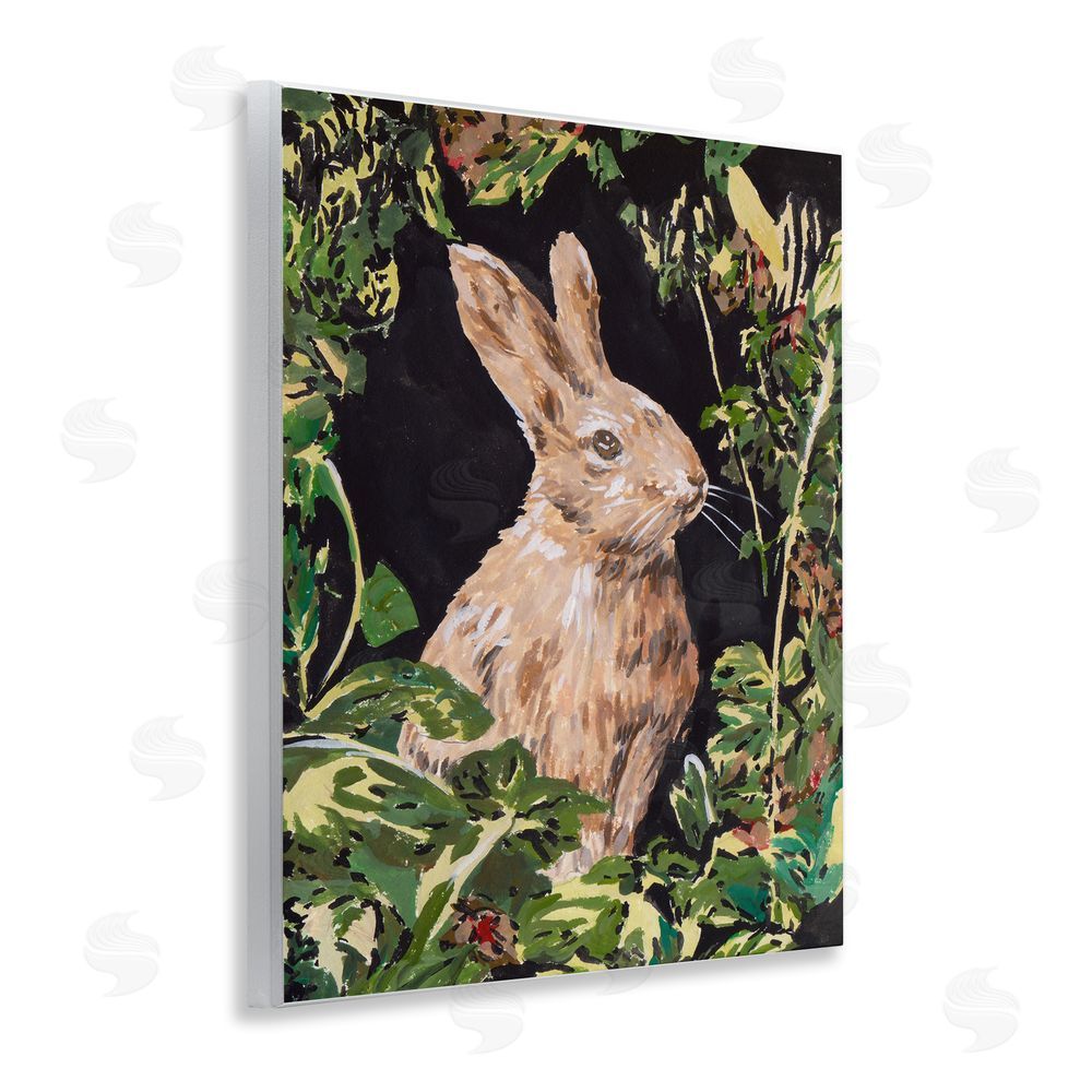 Melissa Wang Wreathed Botanicals Rabbit Wall Plaque Art Print