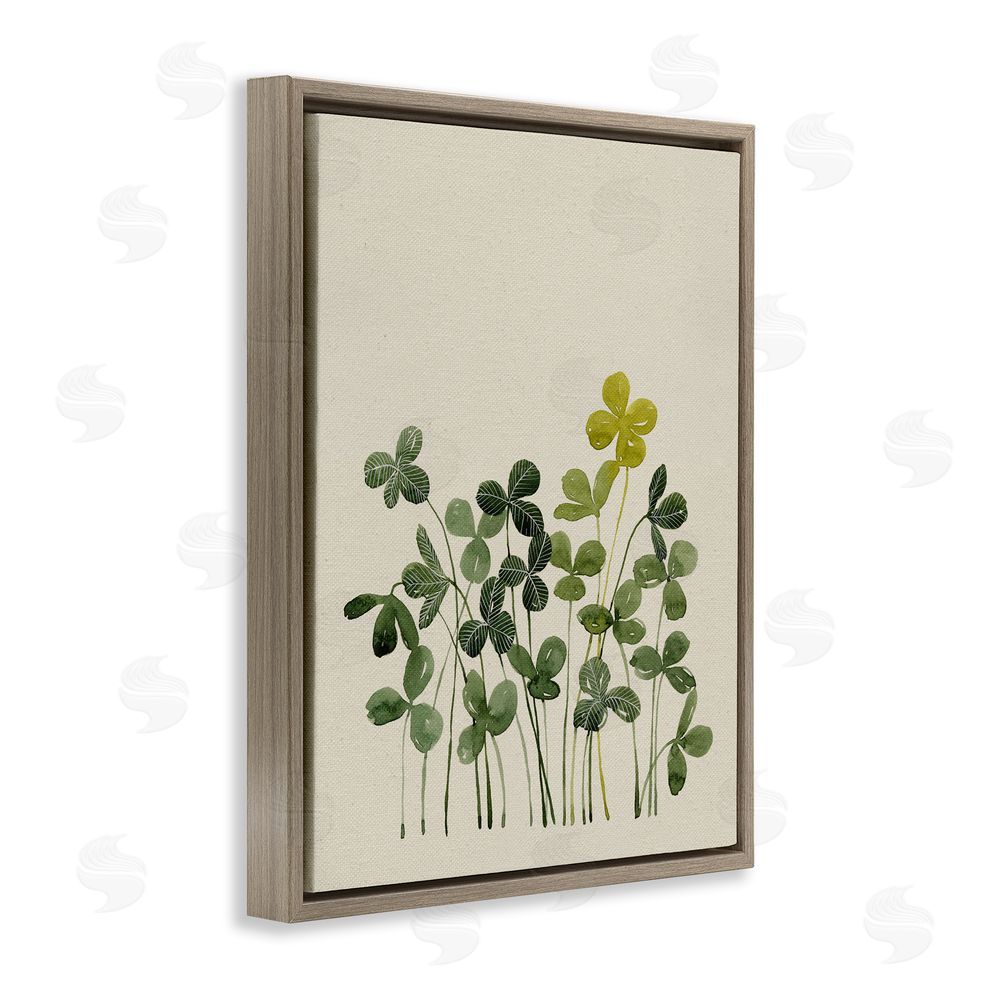 Grace Popp Hidden Gems Botanicals Brown Floating Frame Canvas Wall Art Print