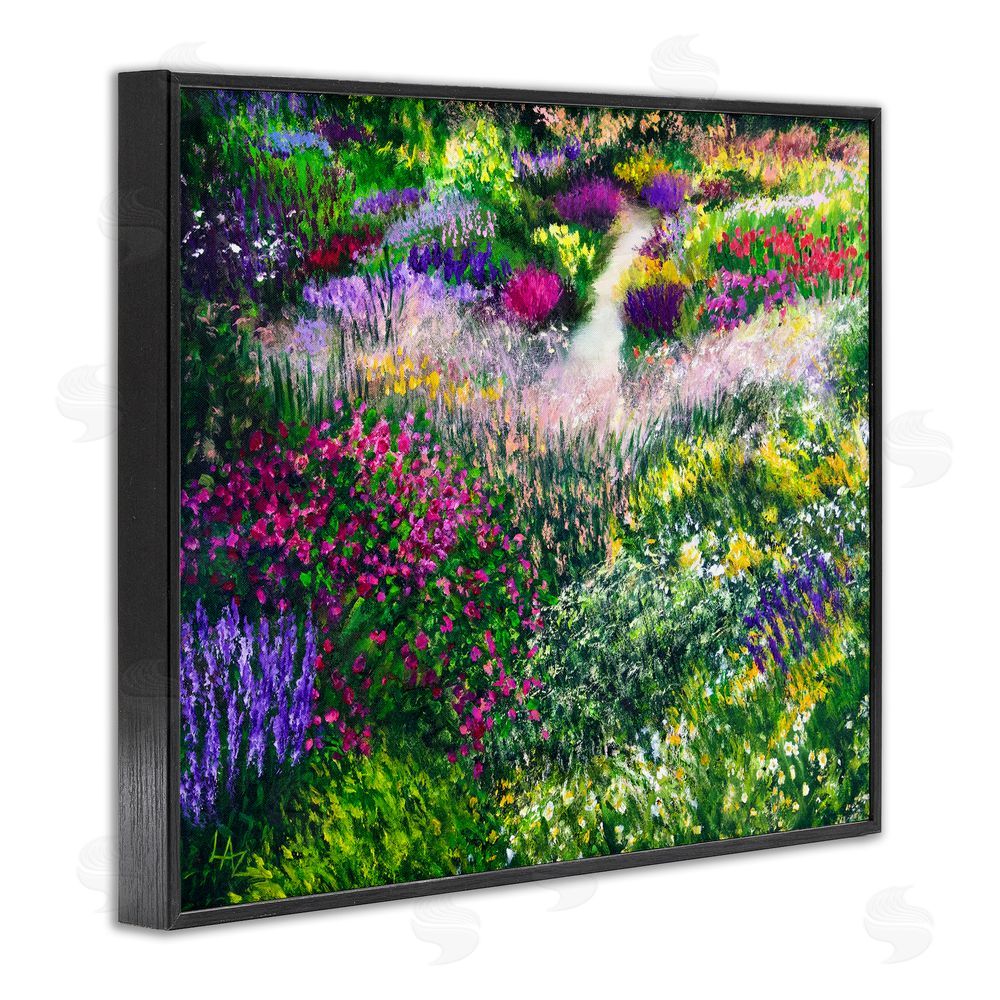 Lee Ann Zirbes Breath Of Spring Meadow Black Framed Giclee Wall Art Print