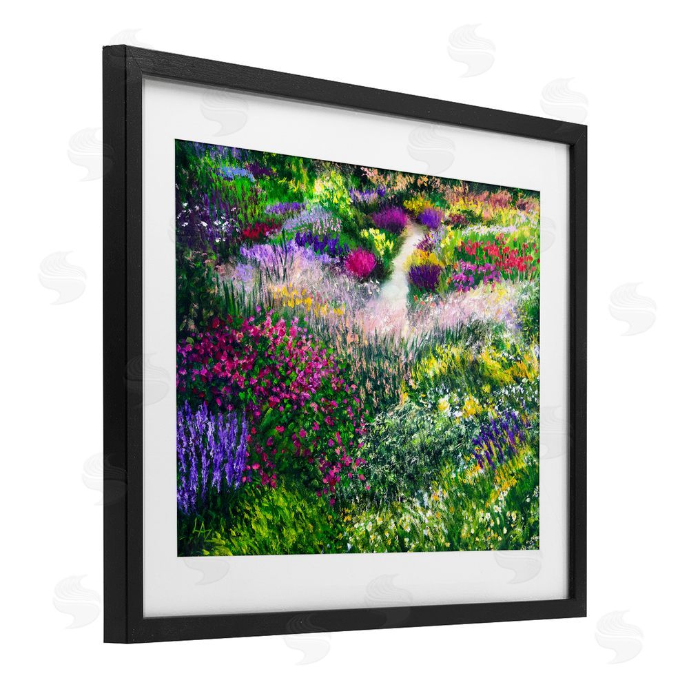 Lee Ann Zirbes Breath Of Spring Meadow Black Framed Print Under Glass Wall Art