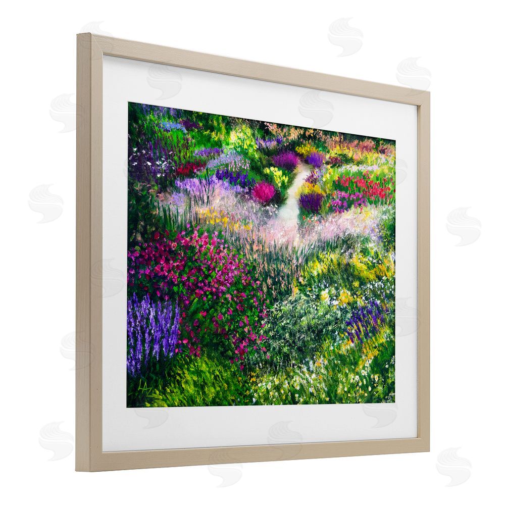 Lee Ann Zirbes Breath Of Spring Meadow Brown Framed Print Under Glass Wall Art