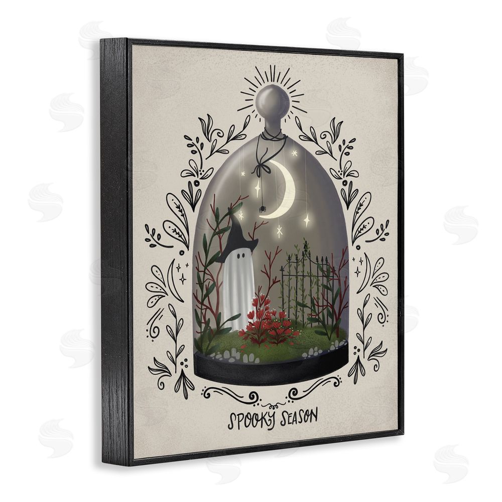 Giao Williams Spooky Season Dome Black Framed Giclee Wall Art Print