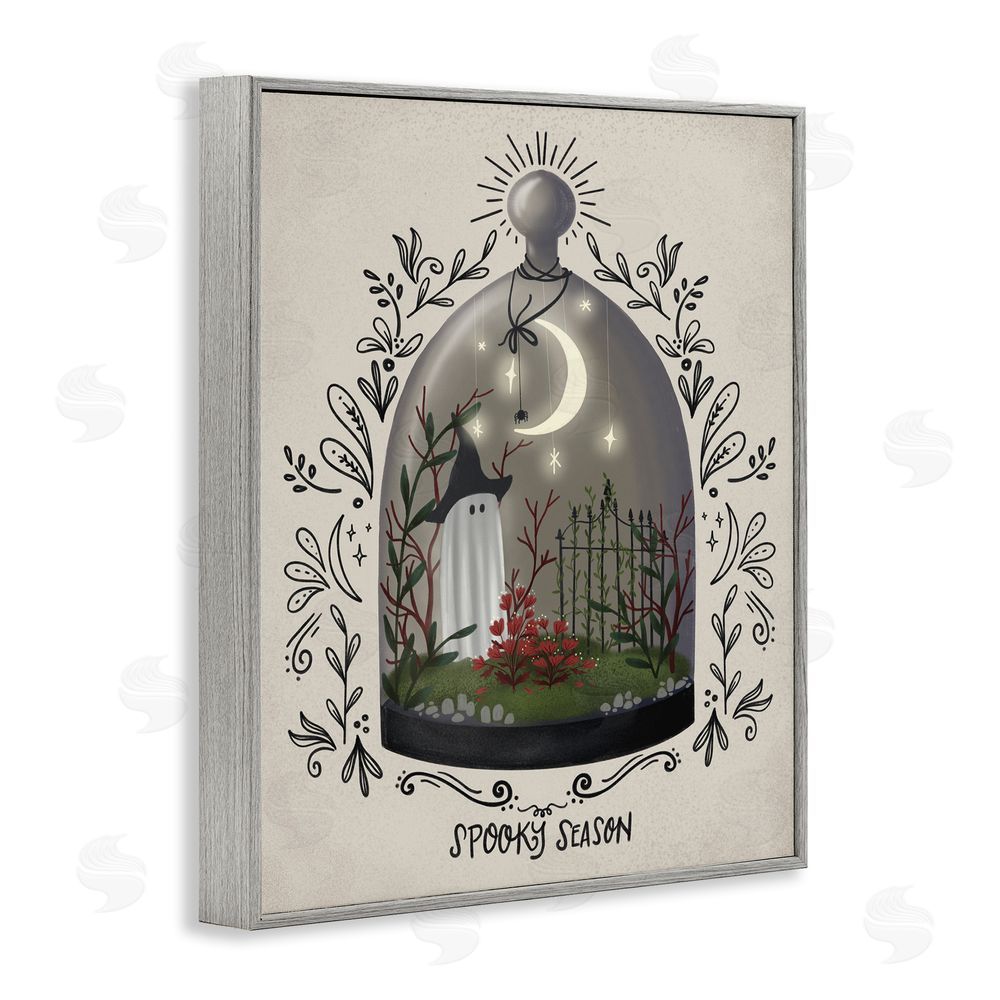 Giao Williams Spooky Season Dome Gray Framed Giclee Wall Art Print