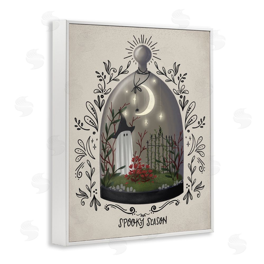 Giao Williams Spooky Season Dome White Framed Giclee Wall Art Print