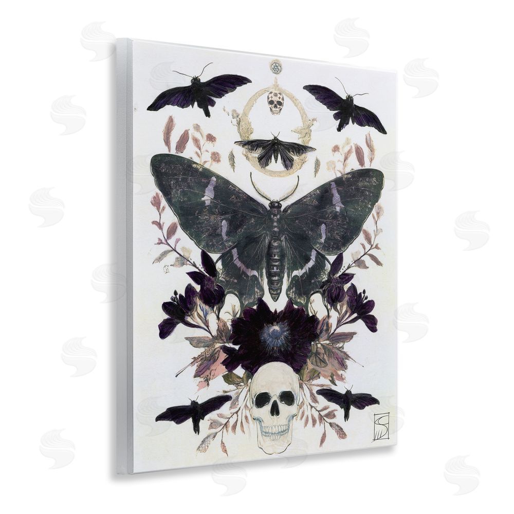 Sara Culpepper Gothic Symmetrical Moth Tarot Wall Plaque Art Print