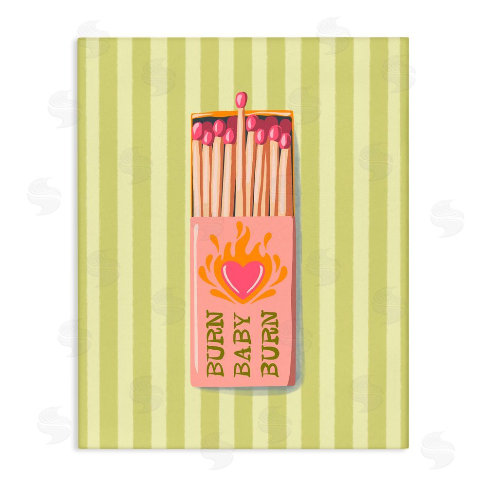 stupell industries Elyse Anastacia | Burn Baby Matches Wall Art