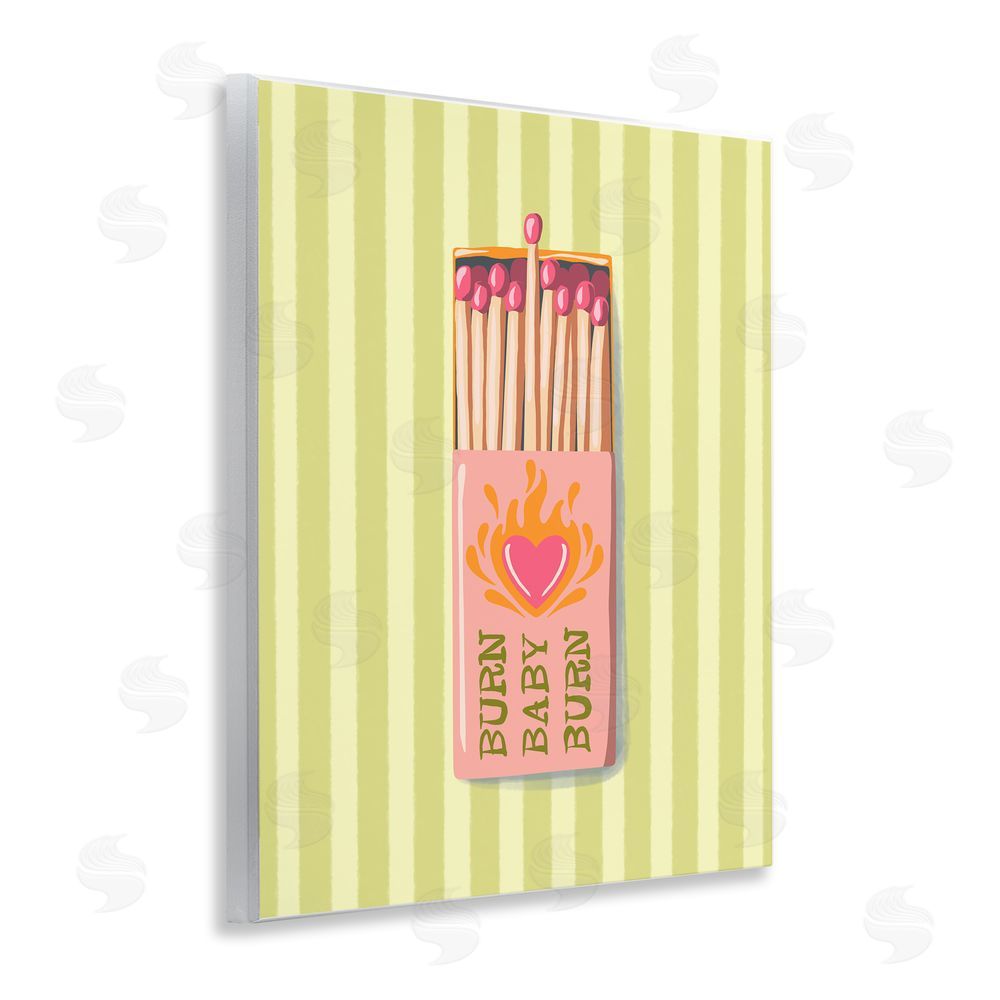 Elyse Anastacia Burn Baby Matches Wooden Wall Plaque Art Print