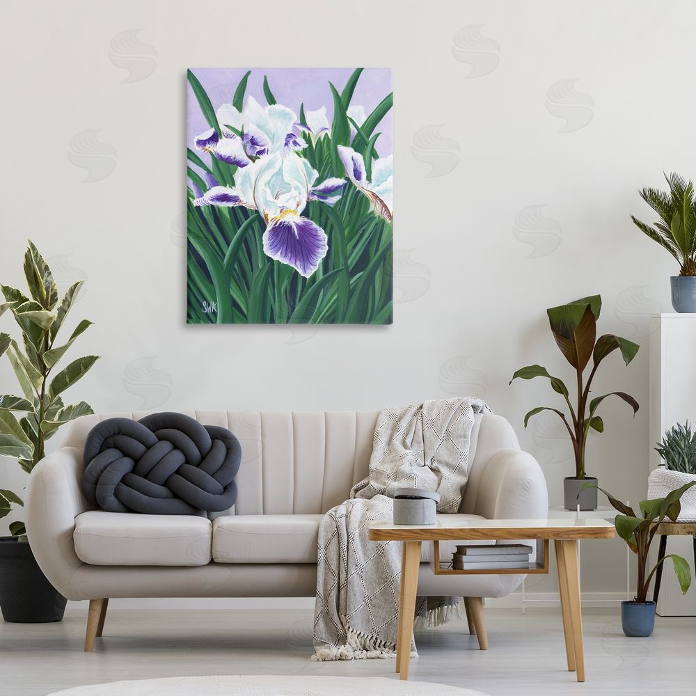 Sarah Waldron Kimball Purple & White Irises 